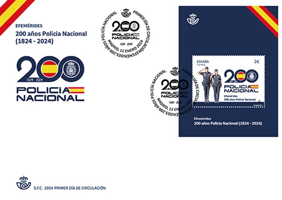 Sobre 6399S de la serie Efemérides. 