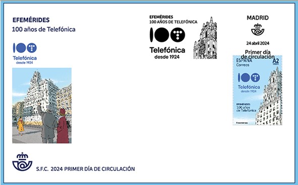 Sobre 6425S de la serie Efemérides.