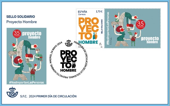 Sobre 6438S de la serie Sello solidario.