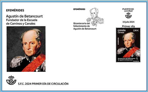 Sobre 6458S de la serie Efemérides. 