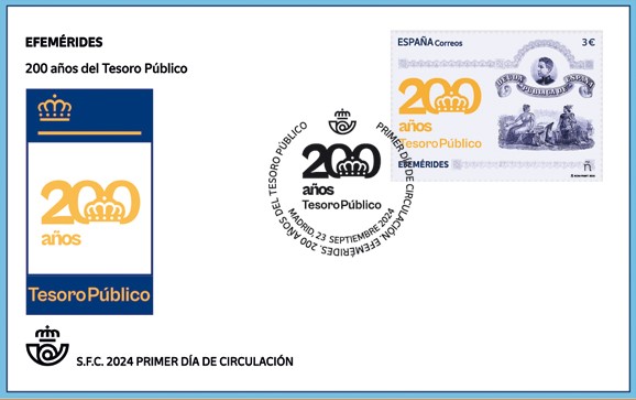 Sobre 6473S de la serie Efemérides. 